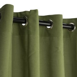 Sunbrella Outdoor Curtain with Nickel Grommets -Cilantro
