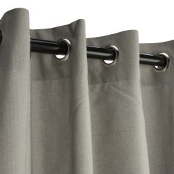 Sunbrella Outdoor Curtain With Nickel Grommets - Dove Sunbrella Outdoor Curtain With Nickel Grommets - Dove