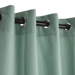 Sunbrella Outdoor Curtain With Nickel Grommets - Mist Sunbrella Outdoor Curtain With Nickel Grommets - Mist