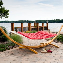 Pillowtop Hammock - Equestrian - Royal Red Stripe