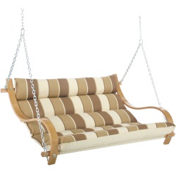 Deluxe Cushioned Double Swing - Rio Birch Stripe