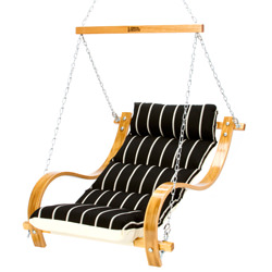Single Swing With Oak Arms - Artist - Classic Black Stripe