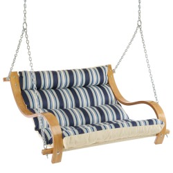 Double Cushioned Swing - Mariner - Hamptons Summer Stripe