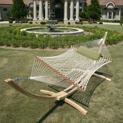 Deluxe DuraCord Rope Hammock - Oatmeal