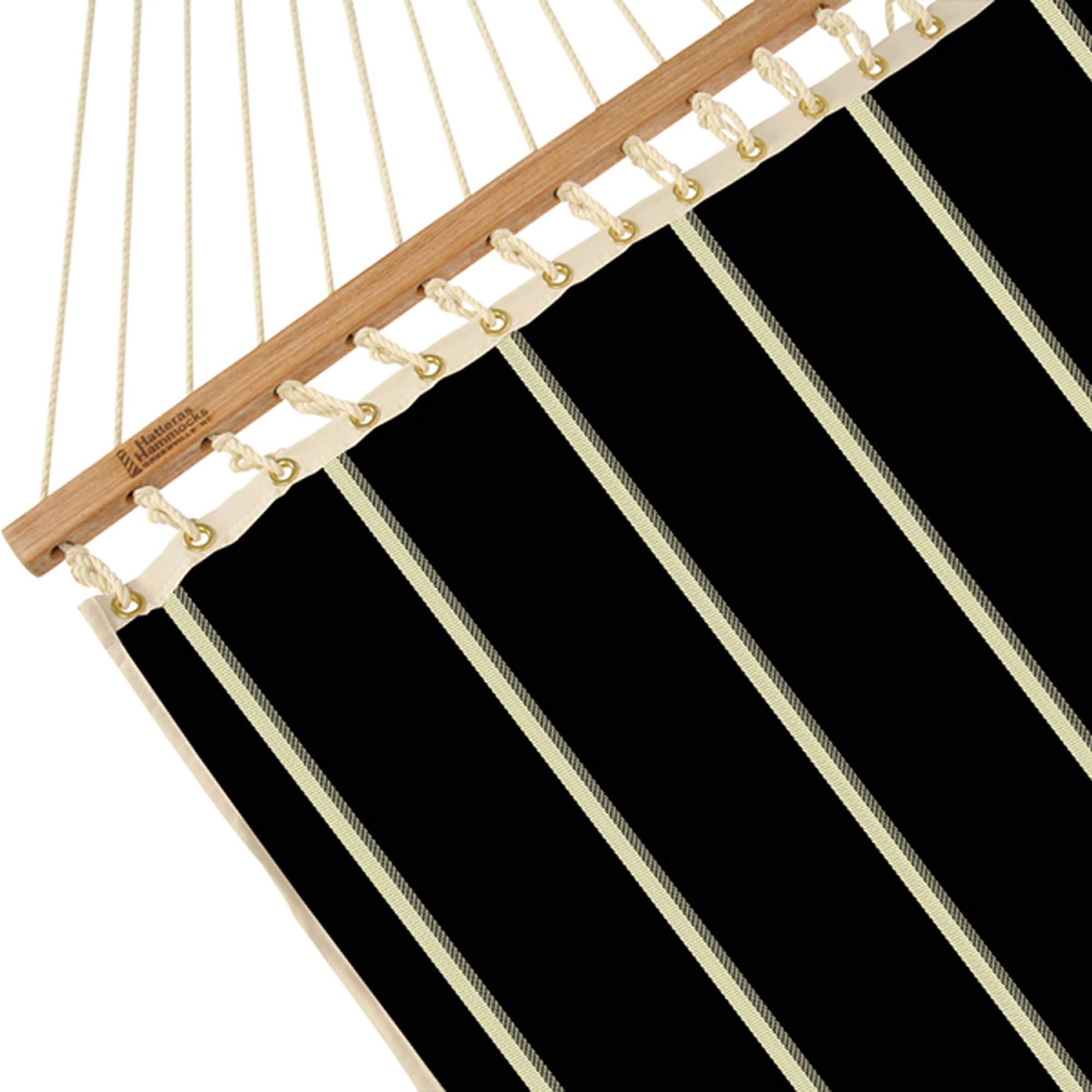 Hatteras Hammocks Classic Black Stripe Quilted Hammock