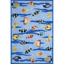 Underwater Blue Outdoor Rug