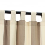Sunbrella Regency Sand Outdoor Curtain with Tabs