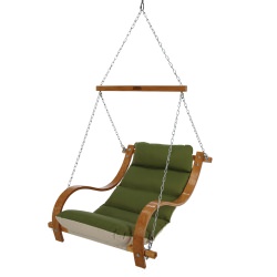 Single Swing With Oak Arms - Canvas Turf