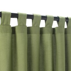 Sunbrella Outdoor Curtain with Tabs - Cilantro 