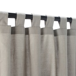 Sunbrella Outdoor Curtain with Tabs - Dove 