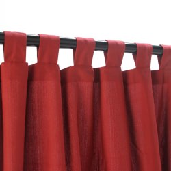 WeatherSmart Outdoor Curtain with Tabs - Garnet 
