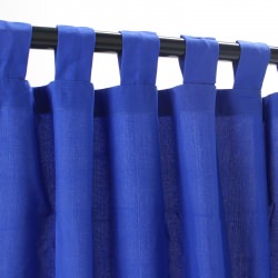 WeatherSmart Outdoor Curtain With Tabs - Caribbean Blue 