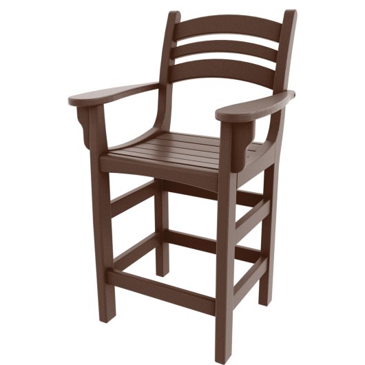 Casual Counter Height Chair with Arms