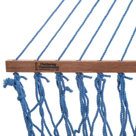 Deluxe DuraCord Rope Hammock - Coastal Blue