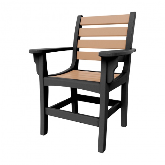 Horizontal Dining Chair with Arms