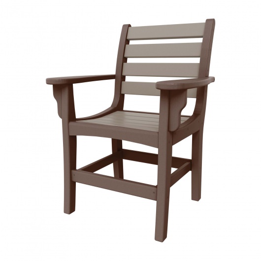 Horizontal Dining Chair with Arms