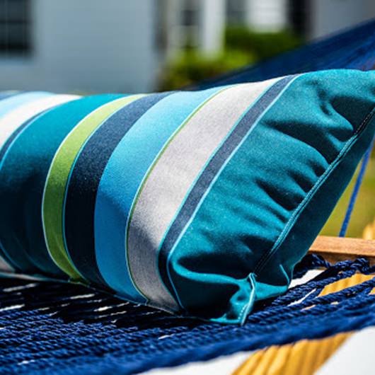Long Sunbrella Hammock Pillow - Expand Calypso