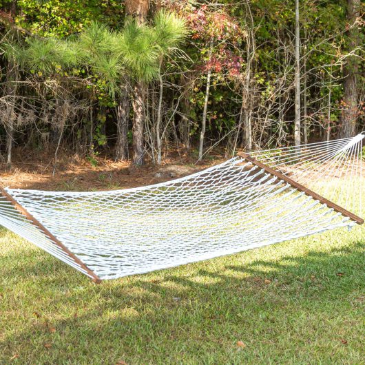 Small DuraCord Rope Hammock - White