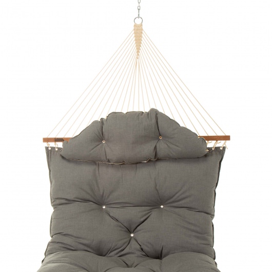 Large Sunbrella Tufted Hammock with Detachable Pillow - Cast Slate