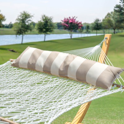 Long Plush Sunbrella® Hammock Pillow - Regency Sand