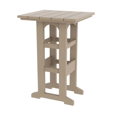 DURAWOOD® Poly Square Bar Height Table - 28 in. x 26 in.