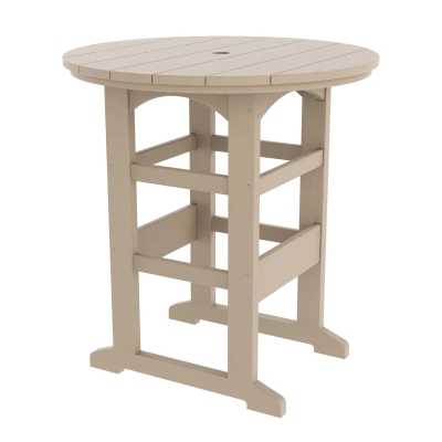 DURAWOOD® Poly Round Bar Height Table 39.5 in.