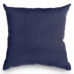 Navy Sunbrella Outdoor Throw Pillow 18 in. x 18 in. Square