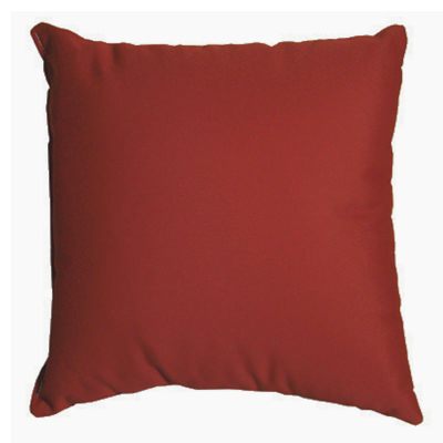 Burgundy Sunbrella Outdoor Throw Pillow 18 in. x 18 in. Square
