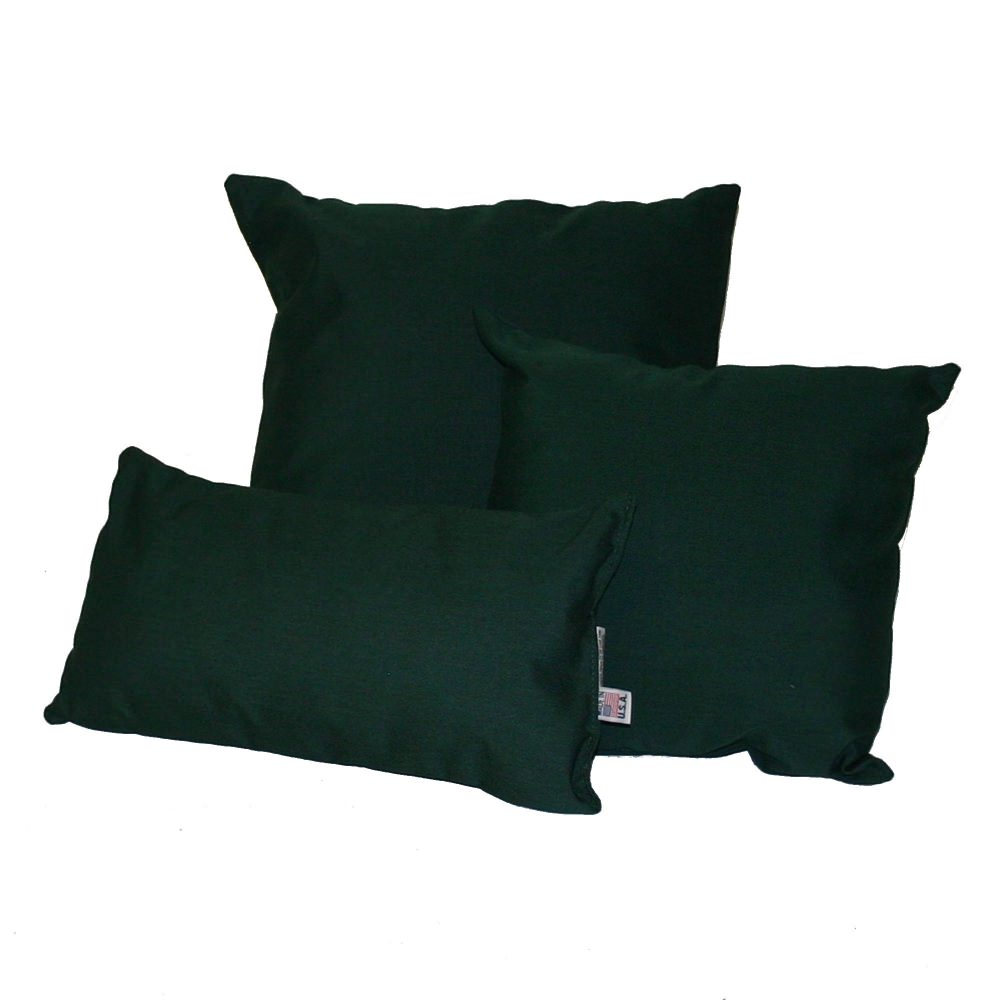 Forest Green Sunbrella Outdoor Throw Pillow