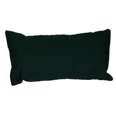 Forest Green Sunbrella Outdoor Throw Pillow 19 on. x 10 in. Rectangle/Lumbar