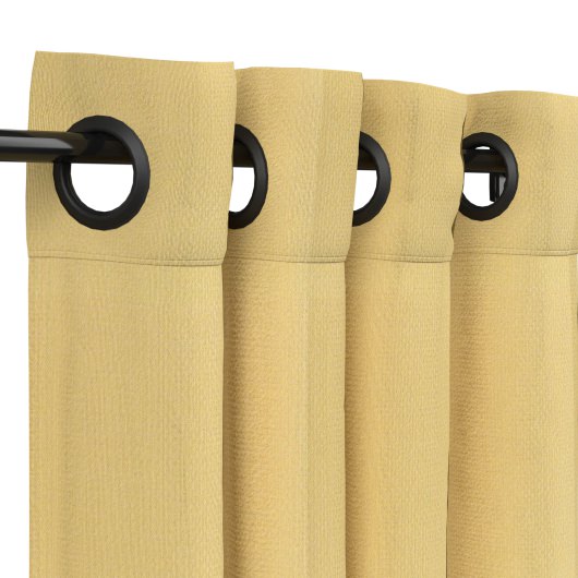 Sunbrella Canvas Wheat Outdoor Curtain with Grommets