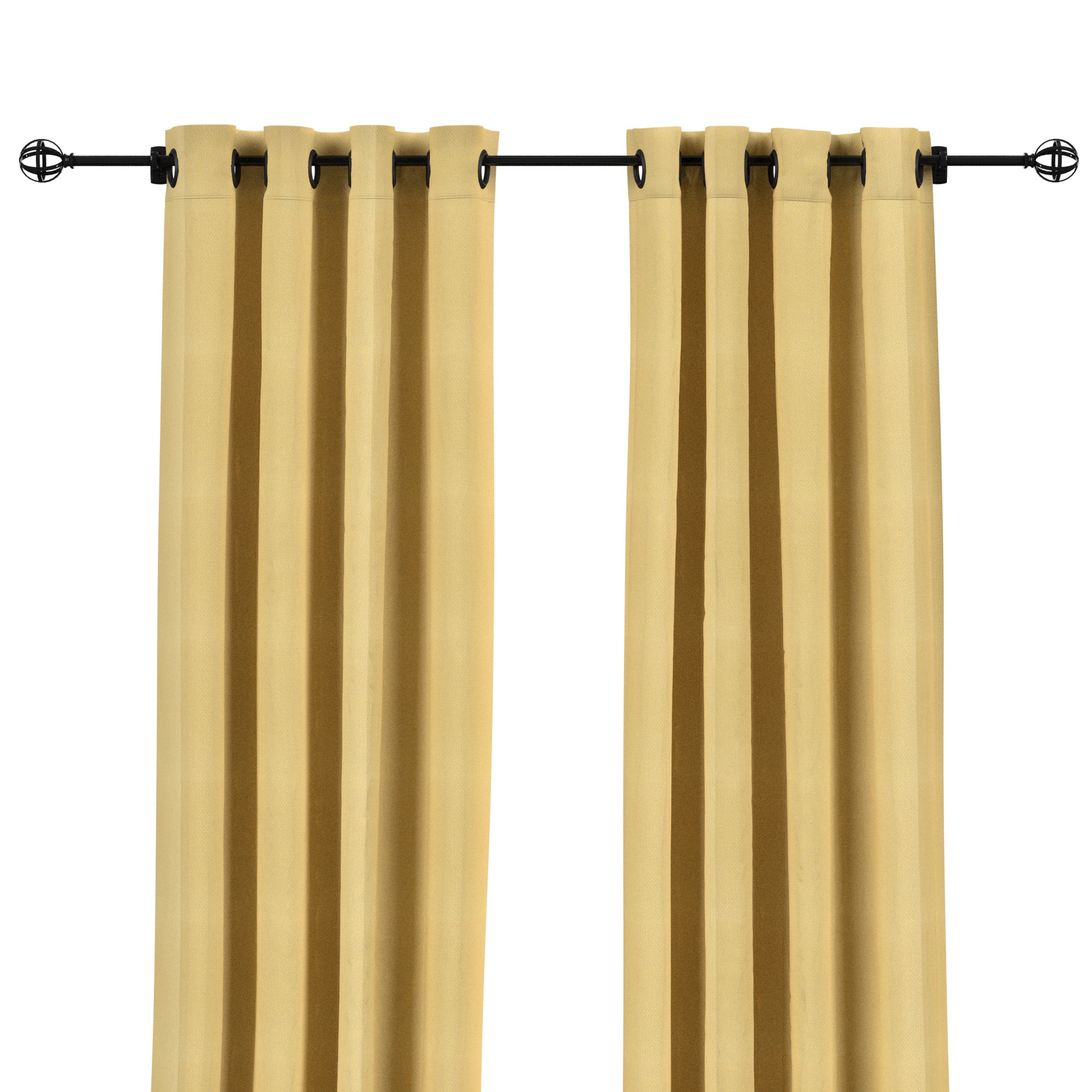 Canvas Wheat Grommet Sunbrella Outdoor Curtains