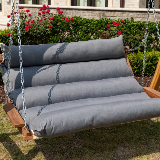 Deluxe Sunbrella Cushion Swing - Cast Slate