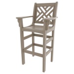 Chippendale Bar Height Chair with Arms