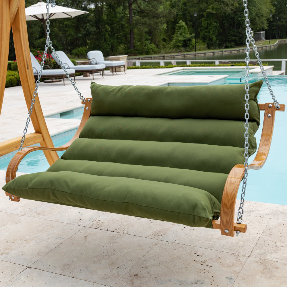 Deluxe DURACORD® Cushion Curved Oak Double Swing - Leaf Green