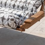 Deluxe Premium Sunbrella Cushion Swing - Midori Stone