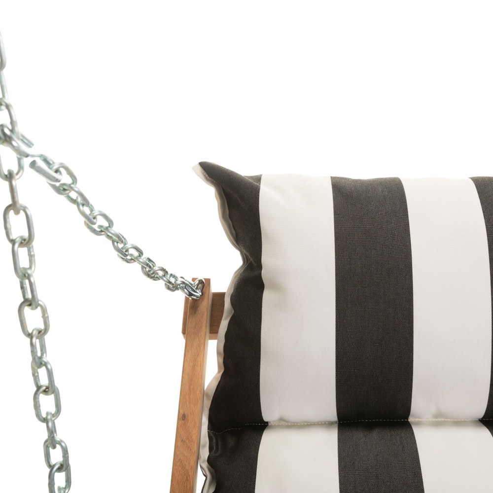 Deluxe Sunbrella Cushion Swing - Cabana Black