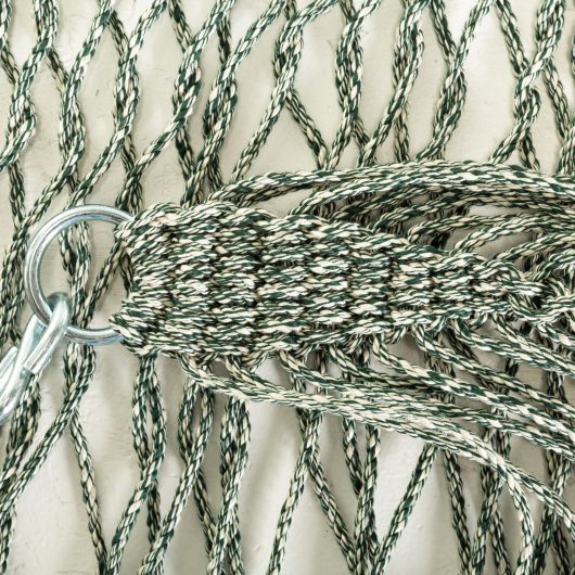 DURACORD® Deluxe Rope Hammock - Green Oatmeal Heirloom Tweed