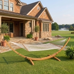 DURACORD® Deluxe Rope Hammock - White