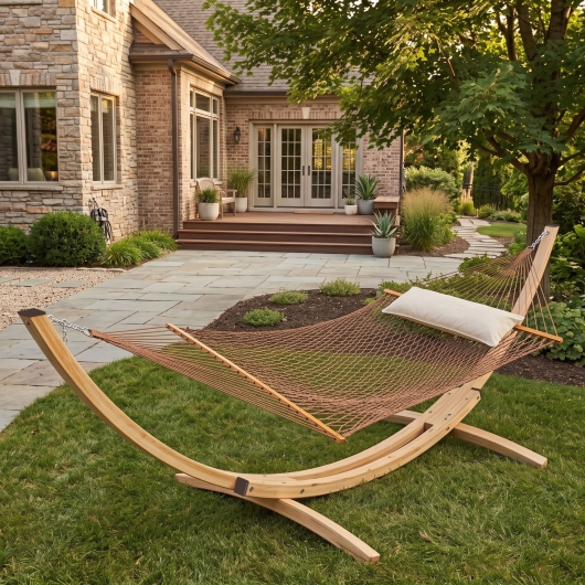 DURACORD® Deluxe Rope Hammock - Antique Brown