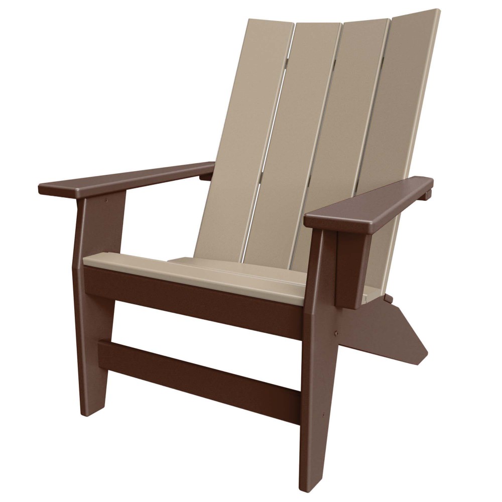 Adirondack Chair - Chocolate/Weatherwood