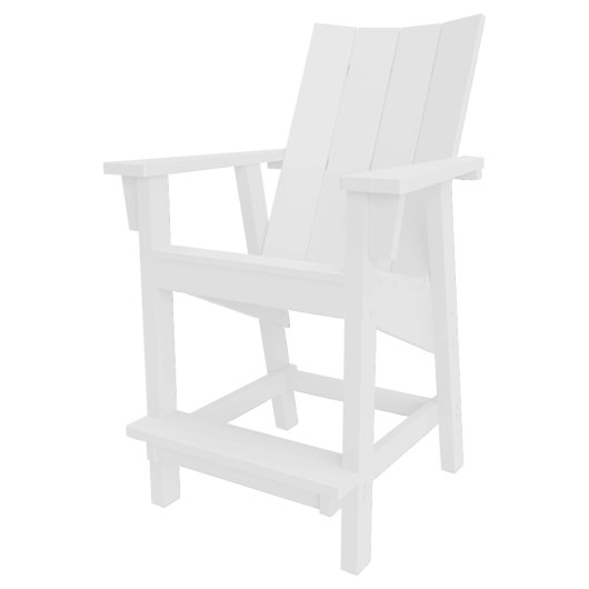 Refined Counter Height Chair - White
