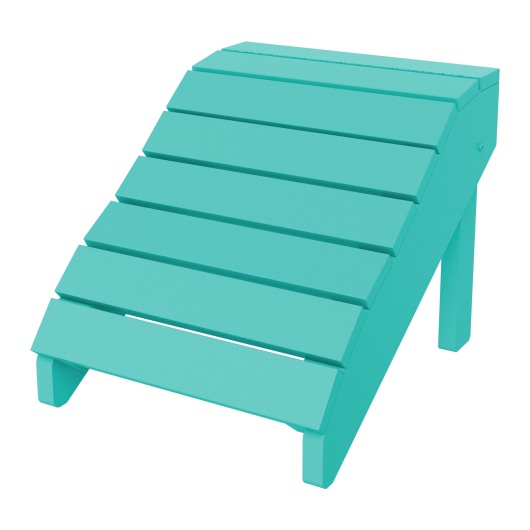 Modern Footrest - Turquoise