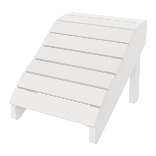 Modern Footrest - White