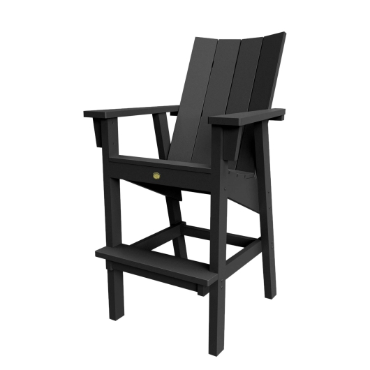 DURAWOOD® Poly Refined Bar Height Chair - Black