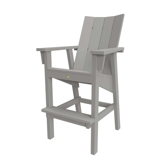 DURAWOOD® Poly Refined Bar Height Chair - Gray