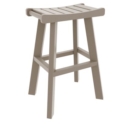 DURAWOOD® Poly Saddle Bar Height Stool