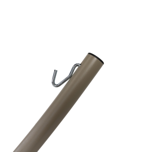 15 ft. Steel Arc Hammock Stand with Cape Shield Powder Coating - Taupe