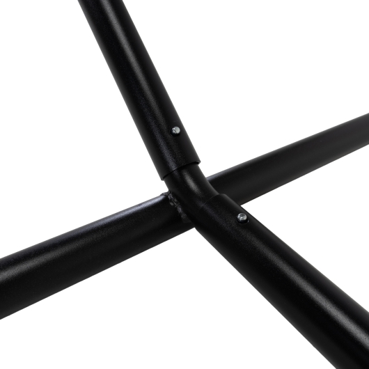 15 ft. TRI-BEAM® Steel Hammock Stand with Right Connection Design and Cape Shield Powder Coating - Black