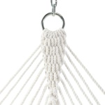 Small DuraCord Rope Hammock - White